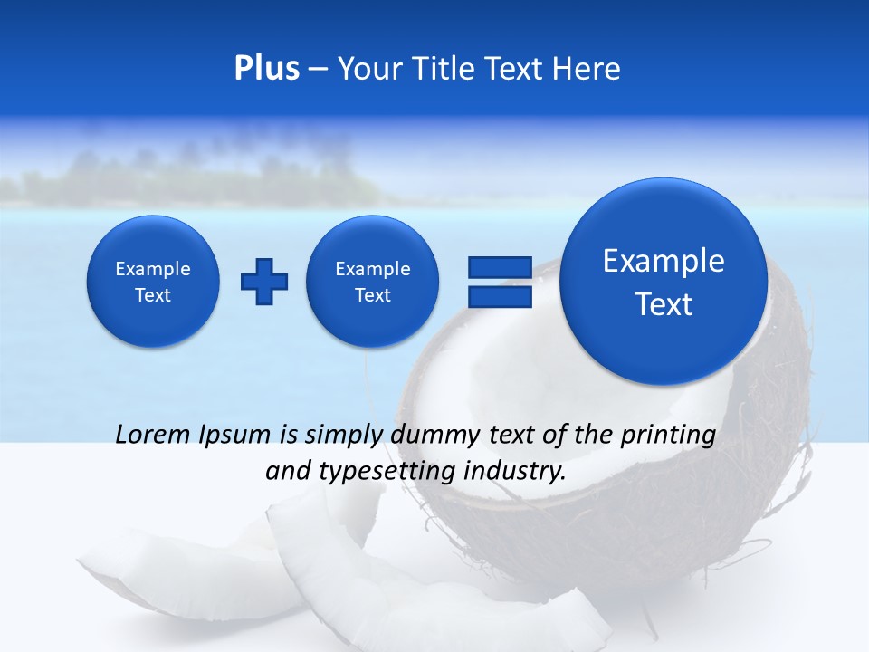 Paradise Relax Coconut PowerPoint Template