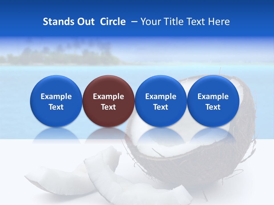 Paradise Relax Coconut PowerPoint Template