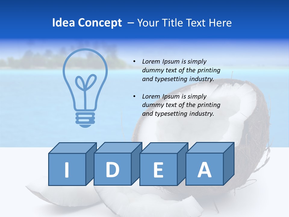 Paradise Relax Coconut PowerPoint Template