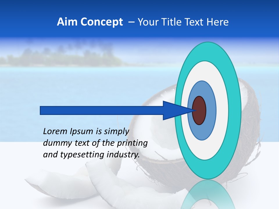 Paradise Relax Coconut PowerPoint Template