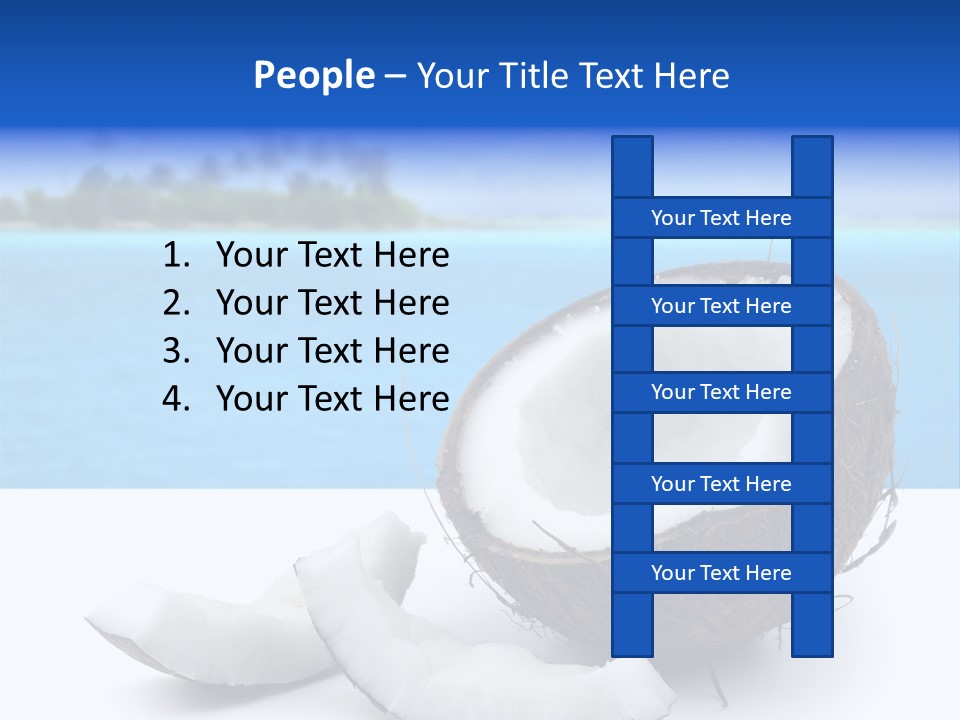 Paradise Relax Coconut PowerPoint Template