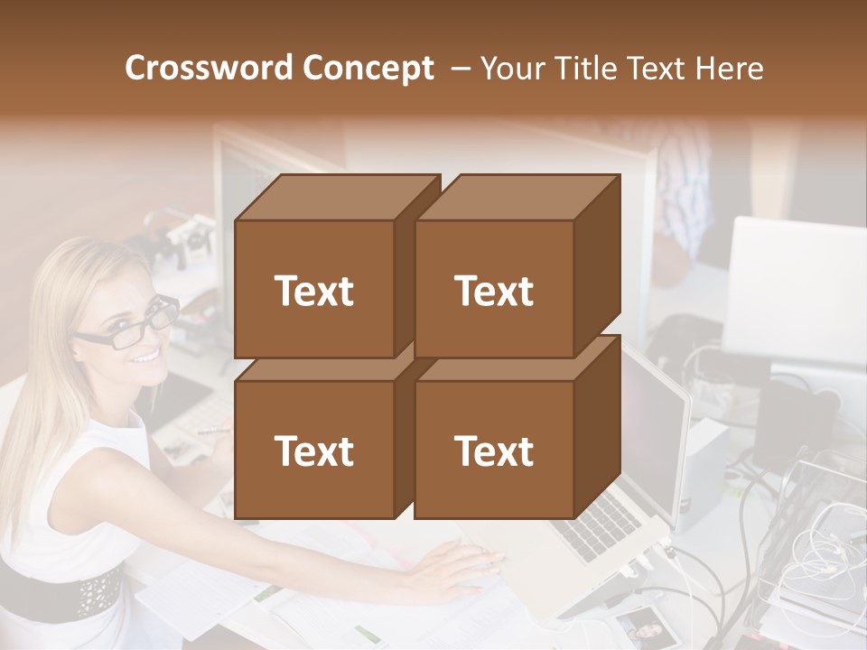 Happiness Copyspace Sit PowerPoint Template