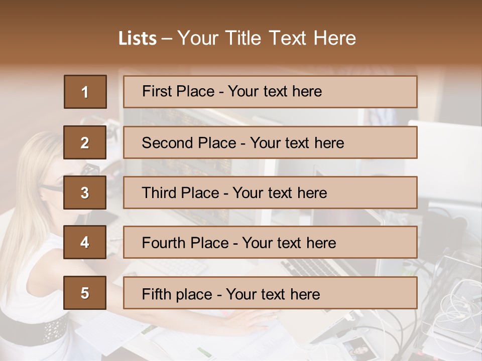 Happiness Copyspace Sit PowerPoint Template