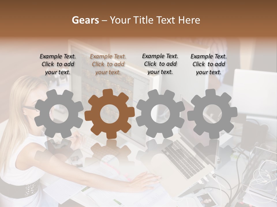 Happiness Copyspace Sit PowerPoint Template