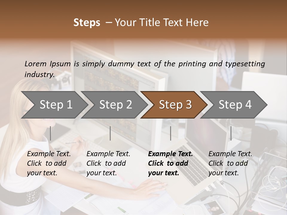 Happiness Copyspace Sit PowerPoint Template