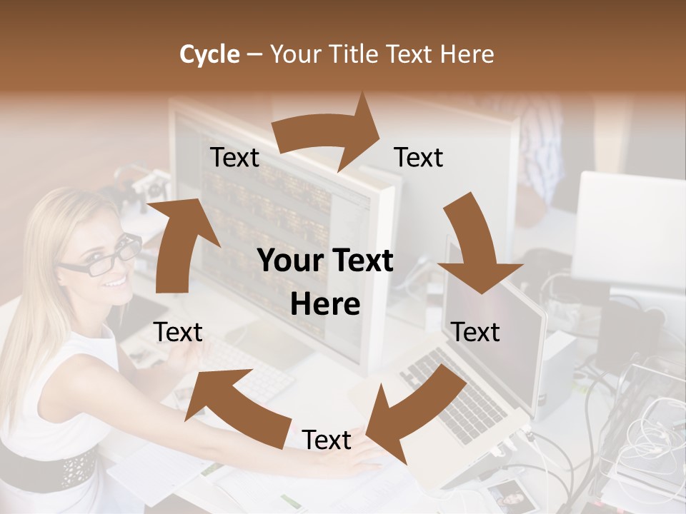 Happiness Copyspace Sit PowerPoint Template