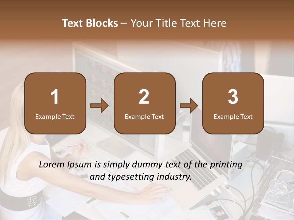 Happiness Copyspace Sit PowerPoint Template