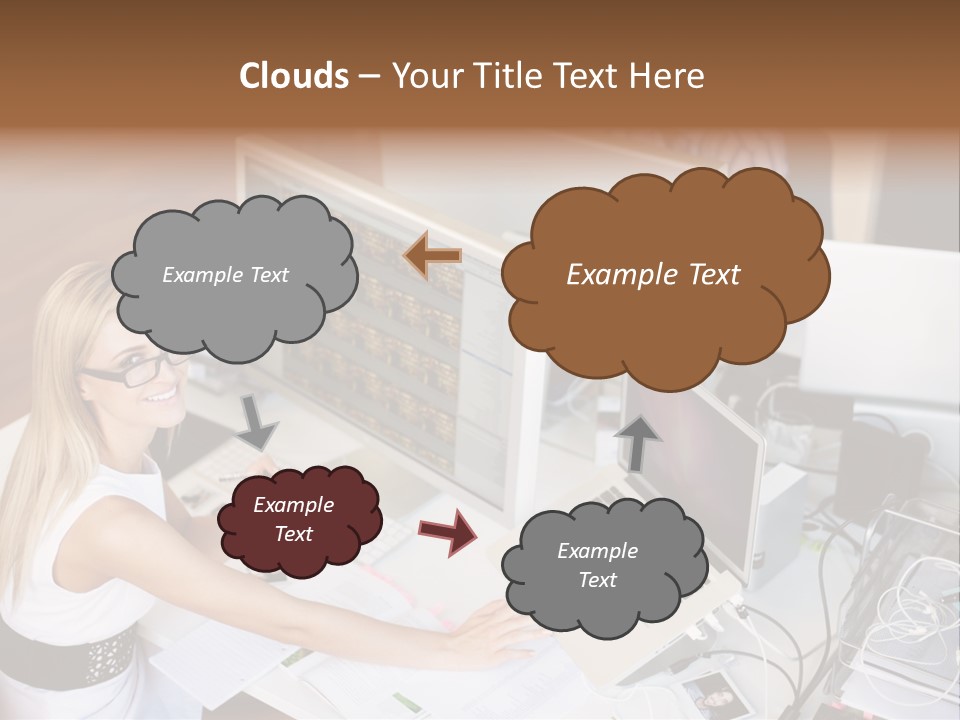 Happiness Copyspace Sit PowerPoint Template