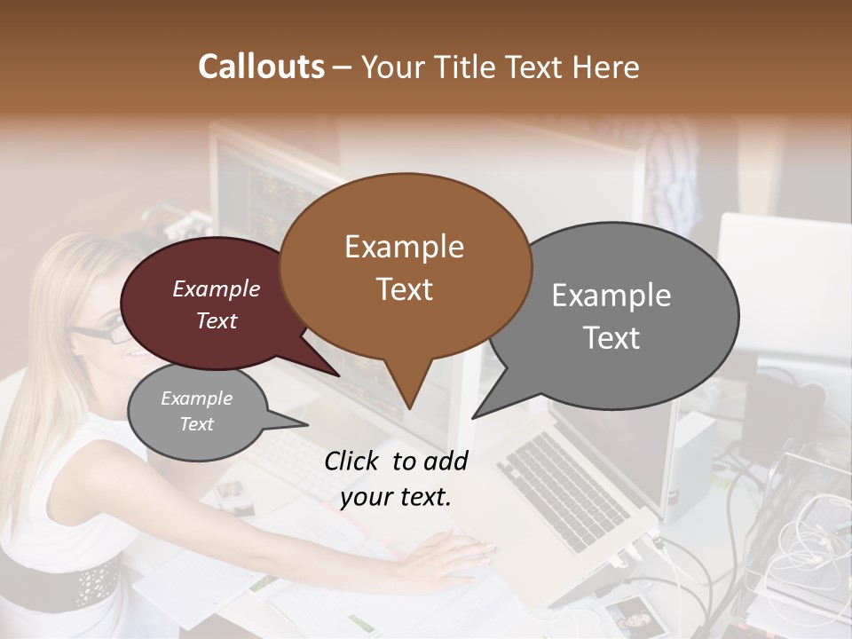 Happiness Copyspace Sit PowerPoint Template