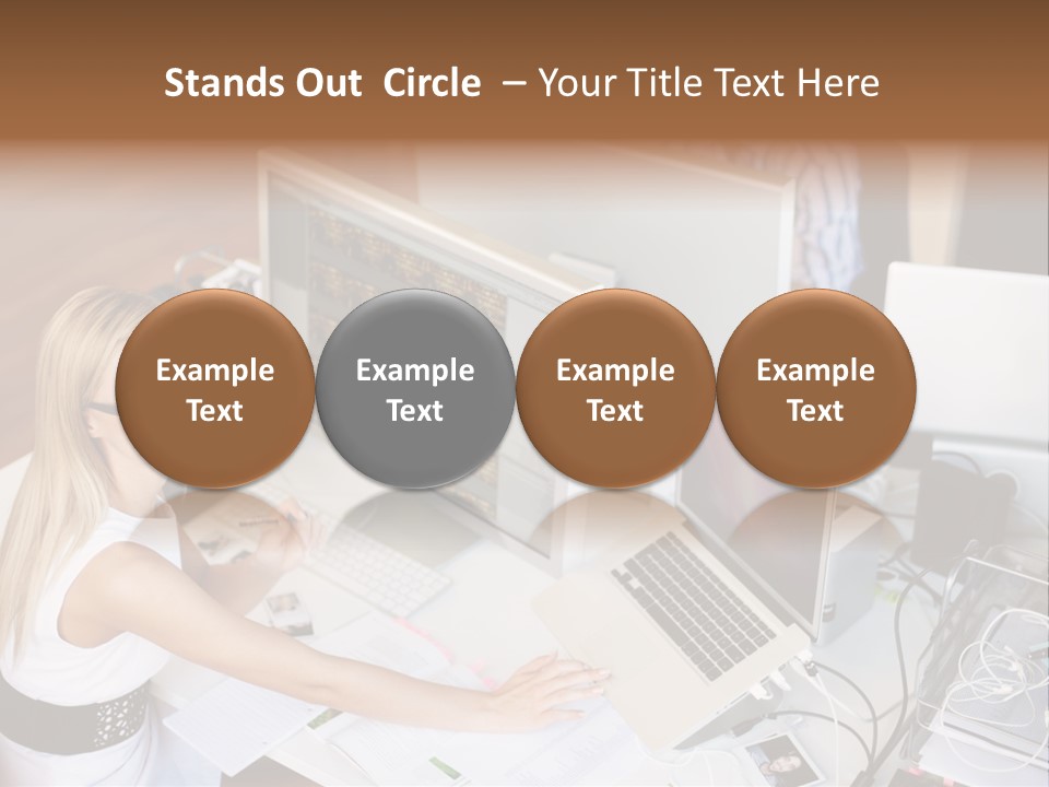 Happiness Copyspace Sit PowerPoint Template