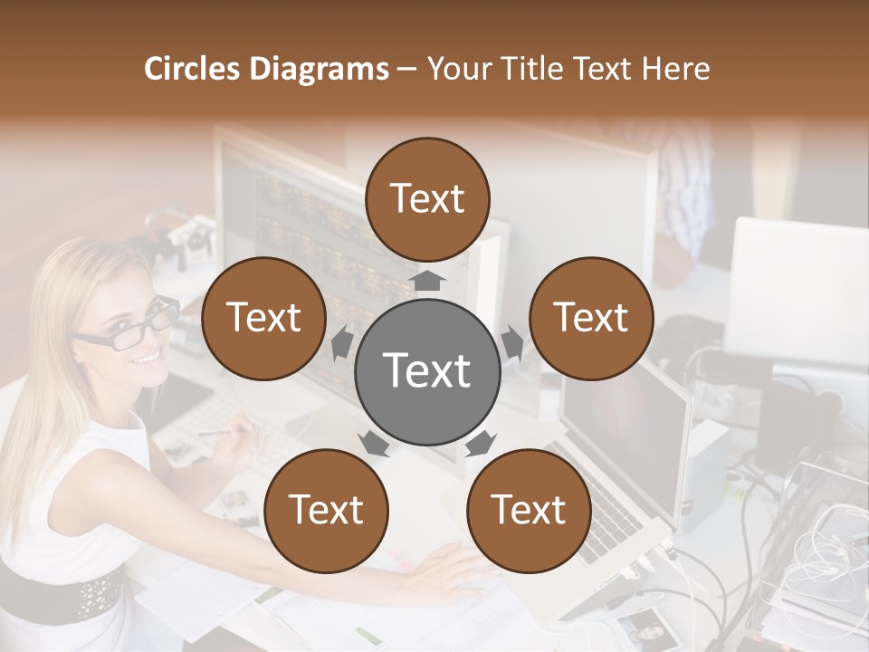 Happiness Copyspace Sit PowerPoint Template