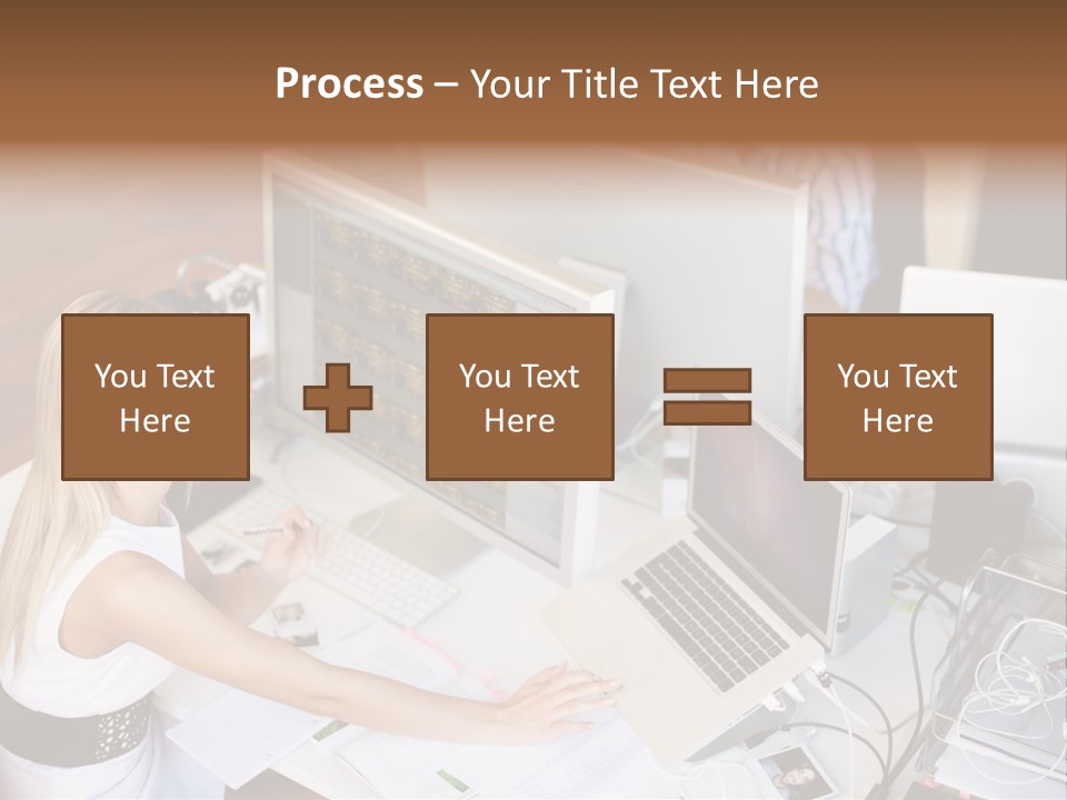 Happiness Copyspace Sit PowerPoint Template