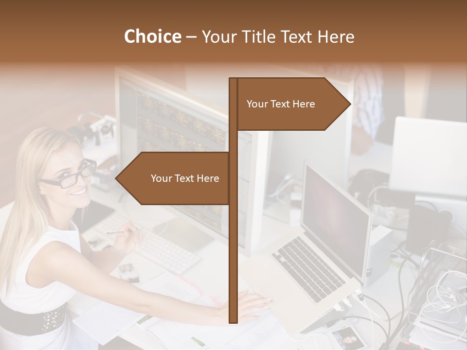 Happiness Copyspace Sit PowerPoint Template