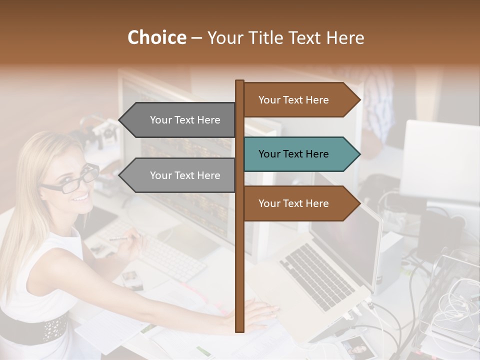 Happiness Copyspace Sit PowerPoint Template