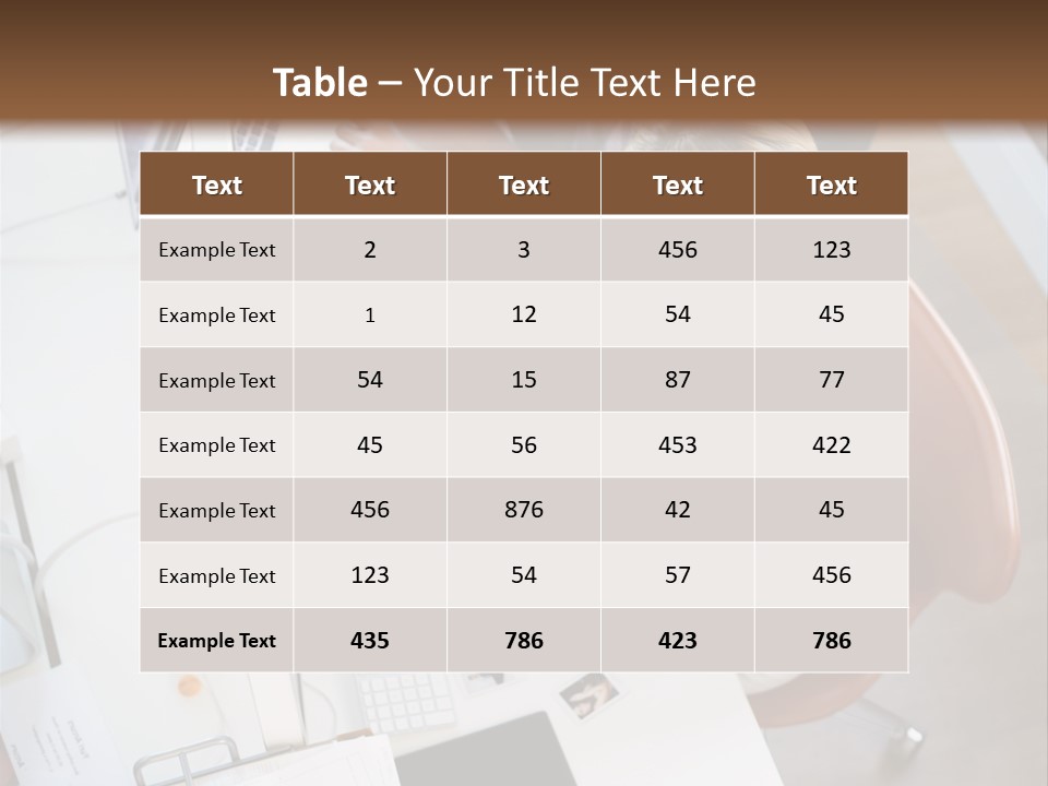 Editor Office Model PowerPoint Template