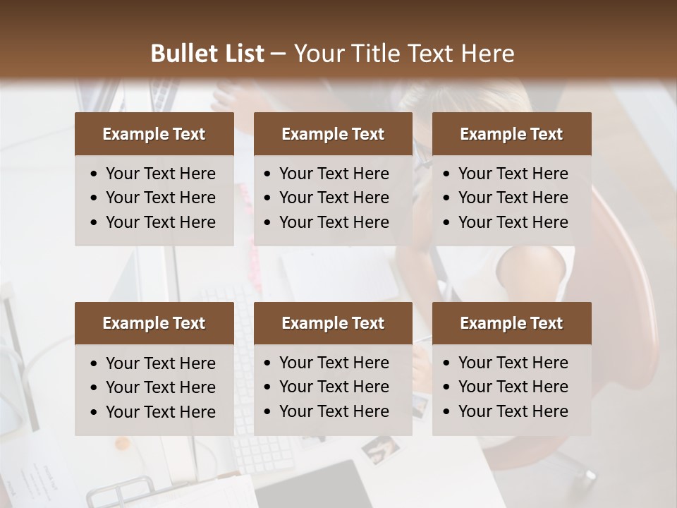 Editor Office Model PowerPoint Template