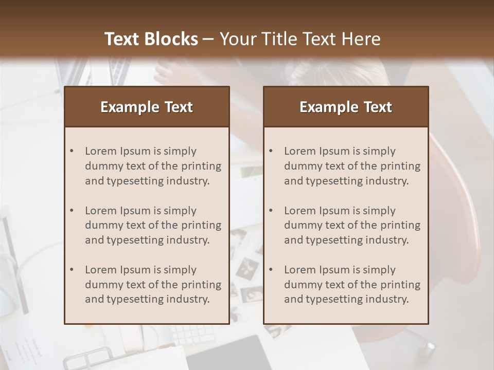 Editor Office Model PowerPoint Template
