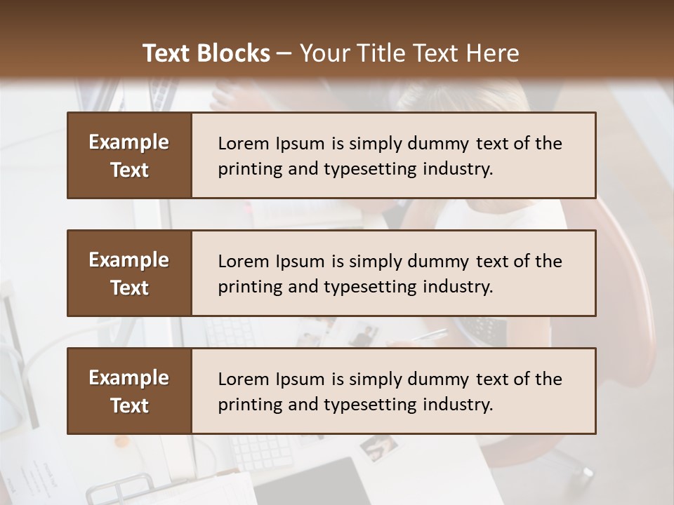 Editor Office Model PowerPoint Template