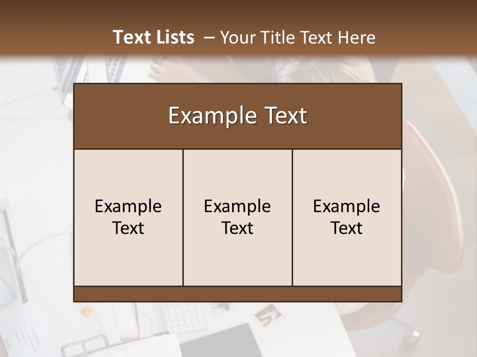 Editor Office Model PowerPoint Template