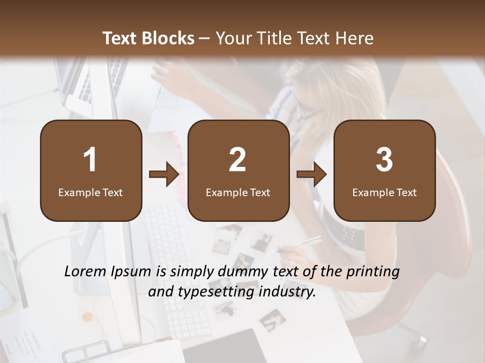Editor Office Model PowerPoint Template