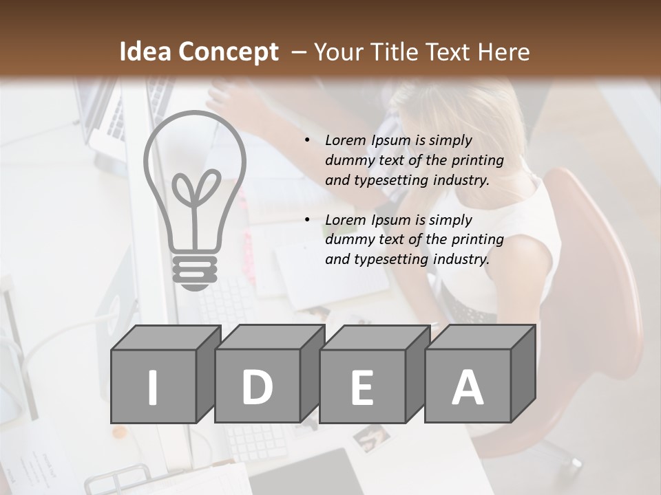 Editor Office Model PowerPoint Template