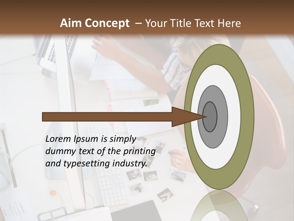 Editor Office Model PowerPoint Template