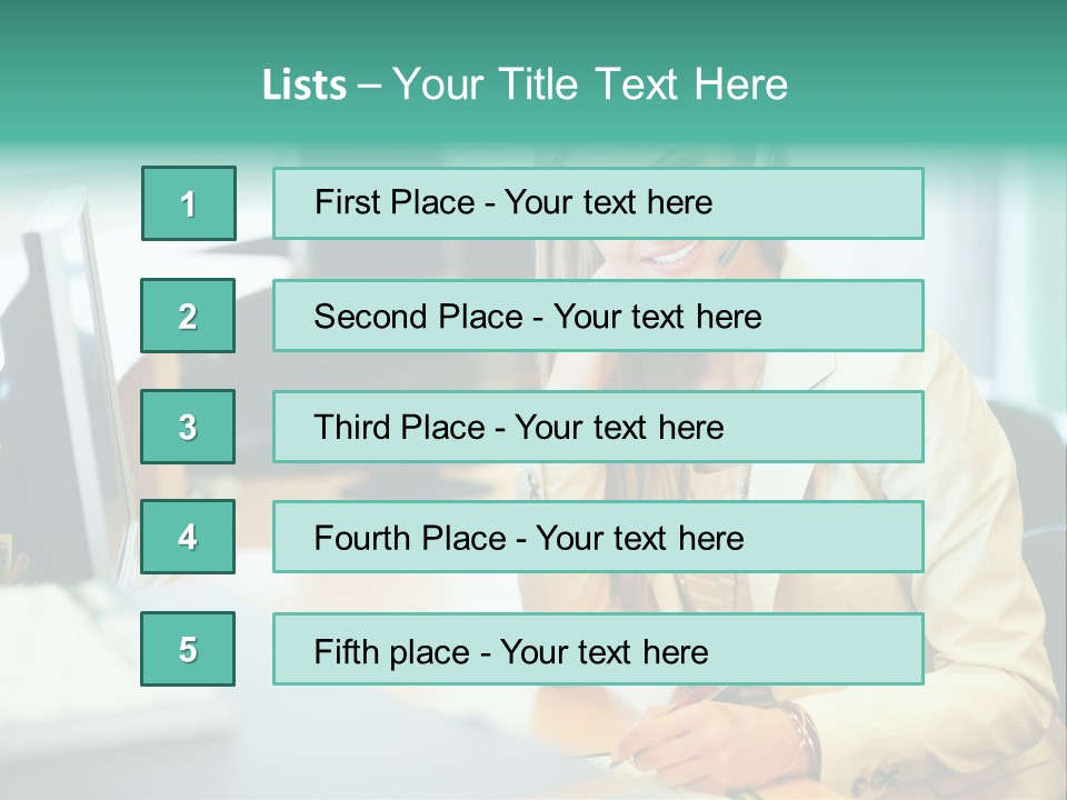 Occupation Workplace Positivity PowerPoint Template
