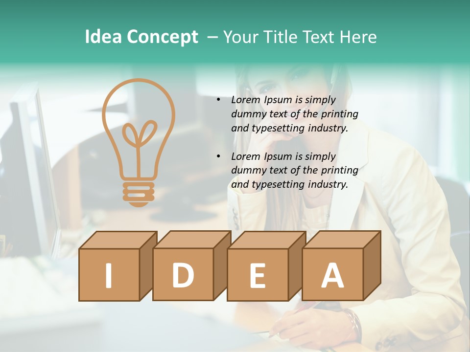 Occupation Workplace Positivity PowerPoint Template