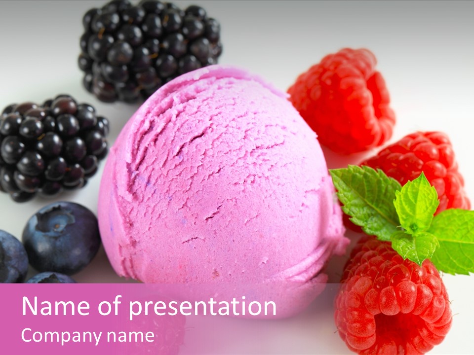 Purple Sweet Fresh PowerPoint Template