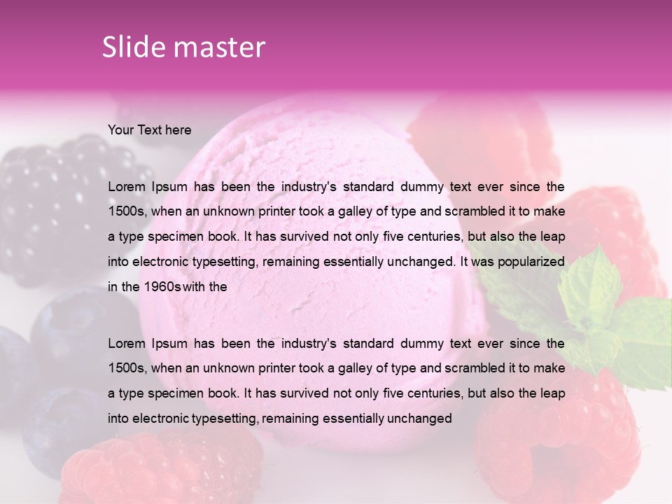Purple Sweet Fresh PowerPoint Template