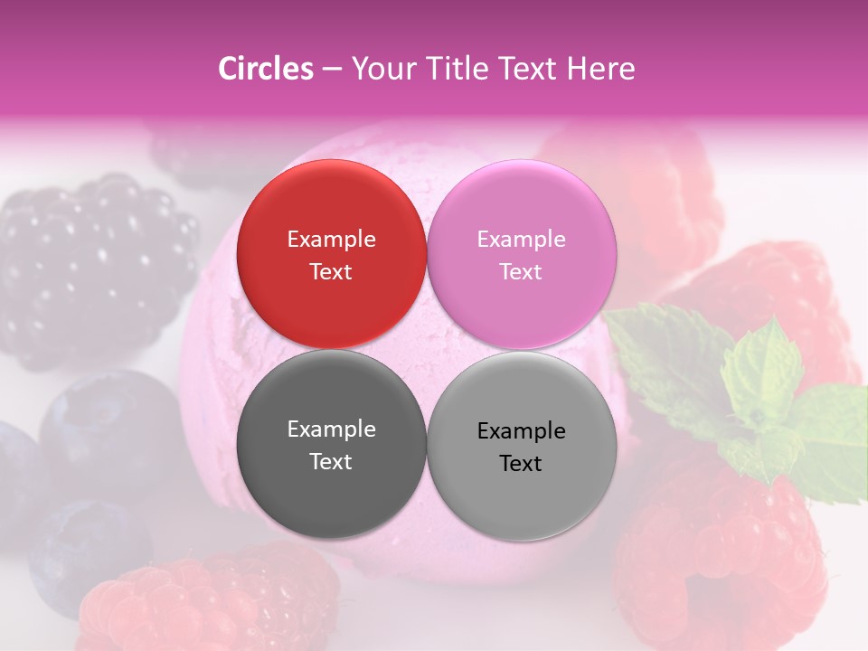 Purple Sweet Fresh PowerPoint Template