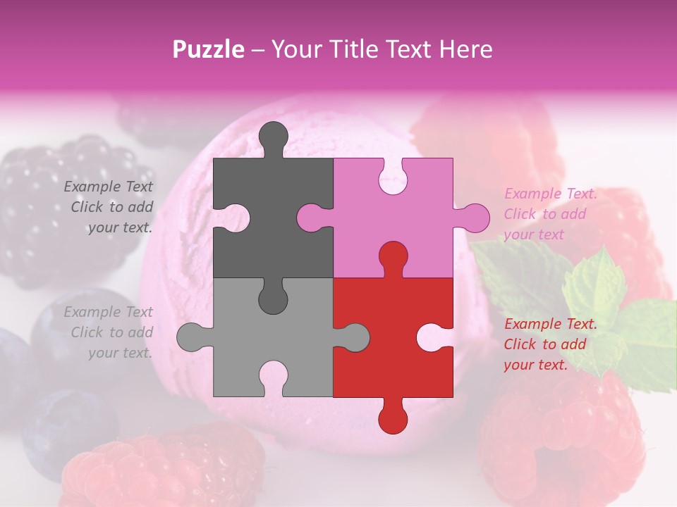 Purple Sweet Fresh PowerPoint Template