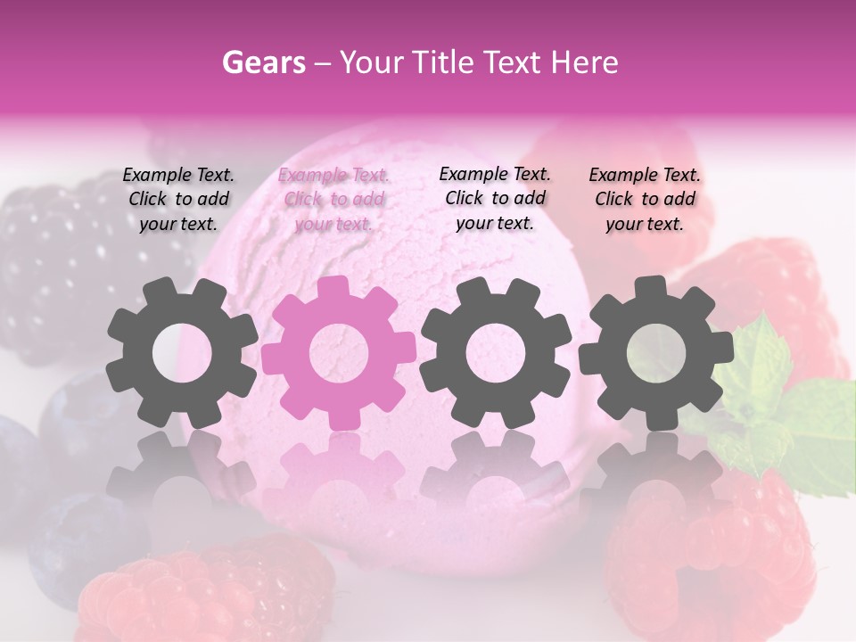 Purple Sweet Fresh PowerPoint Template