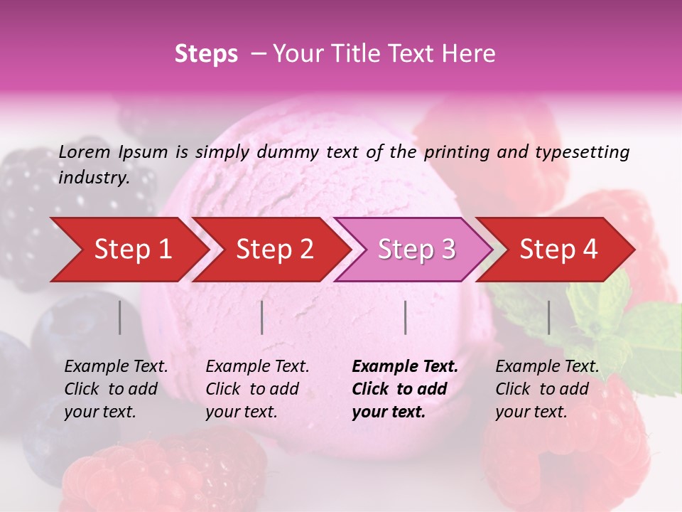 Purple Sweet Fresh PowerPoint Template