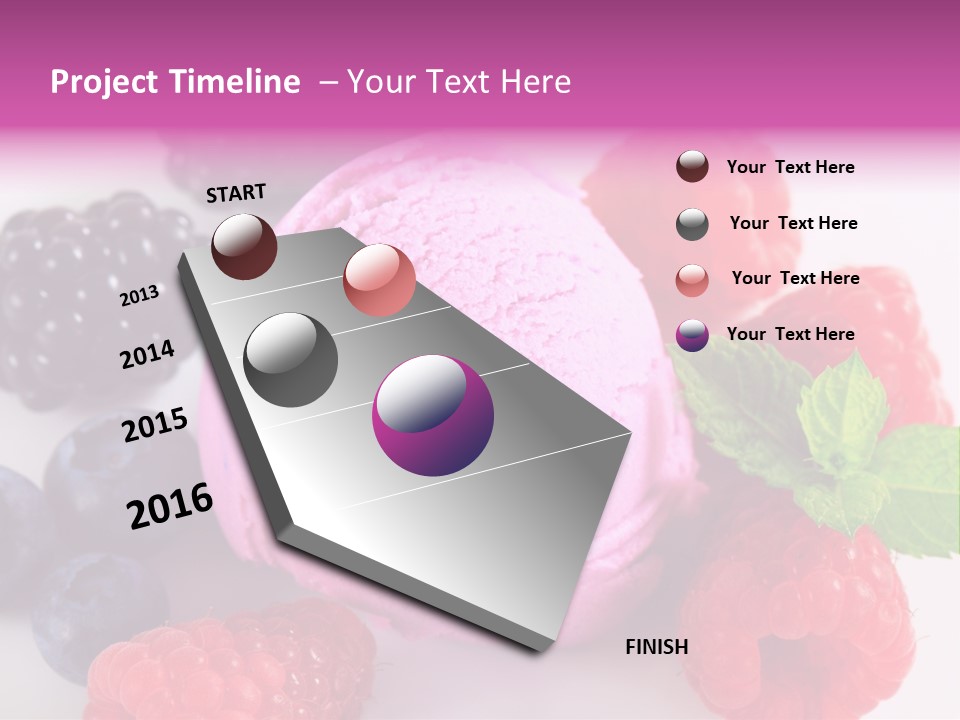Purple Sweet Fresh PowerPoint Template