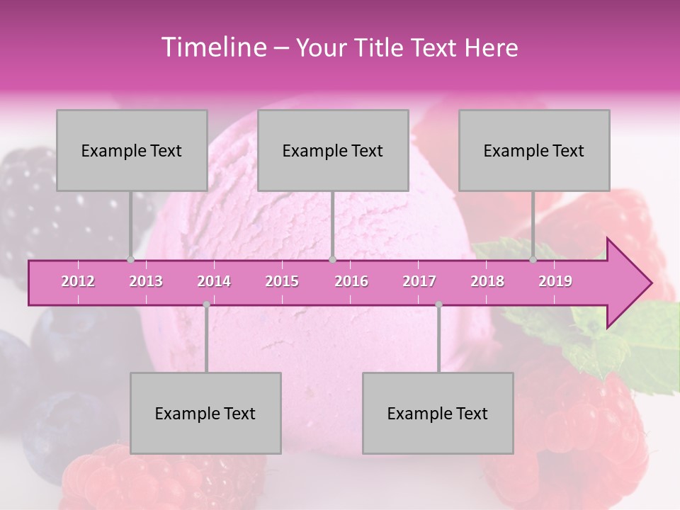 Purple Sweet Fresh PowerPoint Template