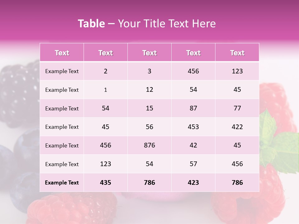 Purple Sweet Fresh PowerPoint Template