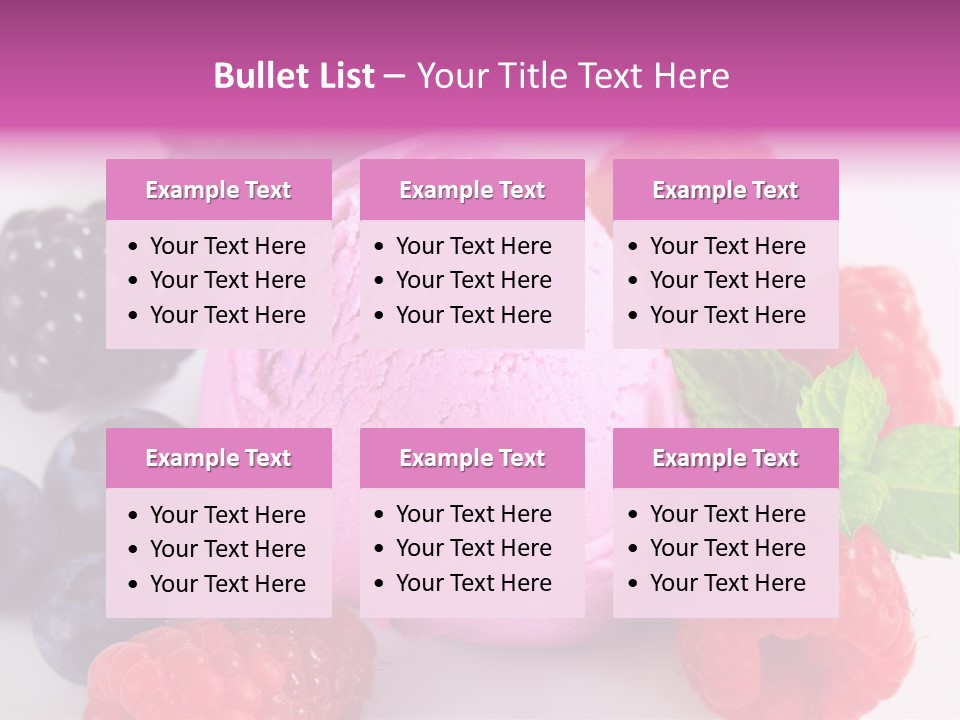 Purple Sweet Fresh PowerPoint Template