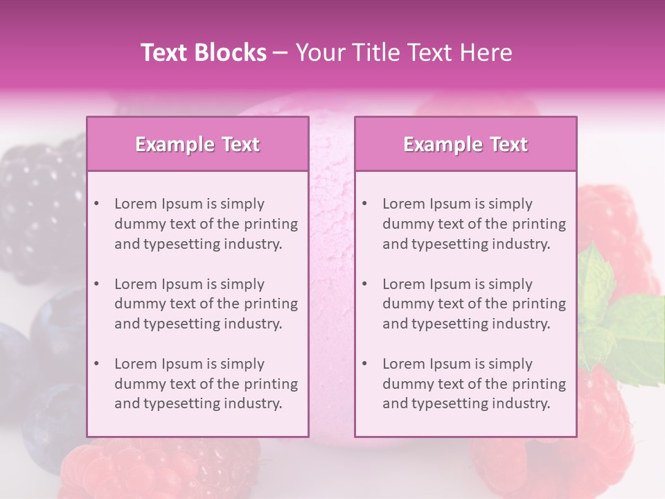Purple Sweet Fresh PowerPoint Template