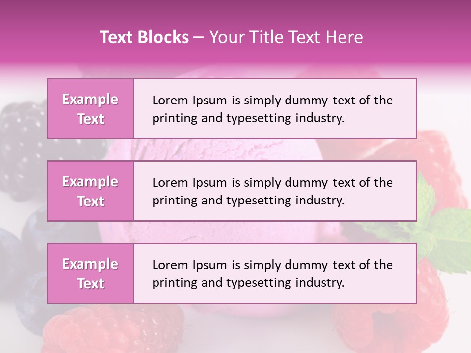 Purple Sweet Fresh PowerPoint Template