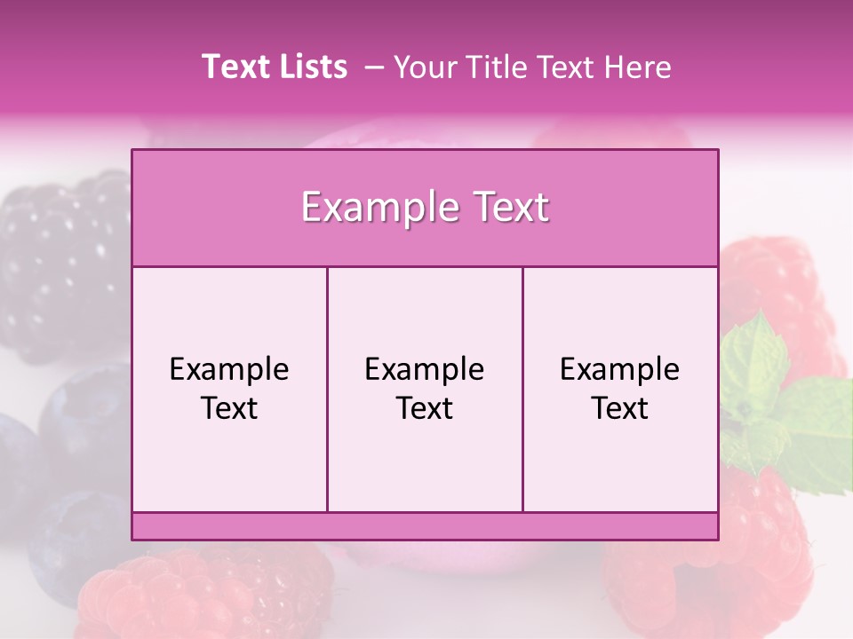 Purple Sweet Fresh PowerPoint Template