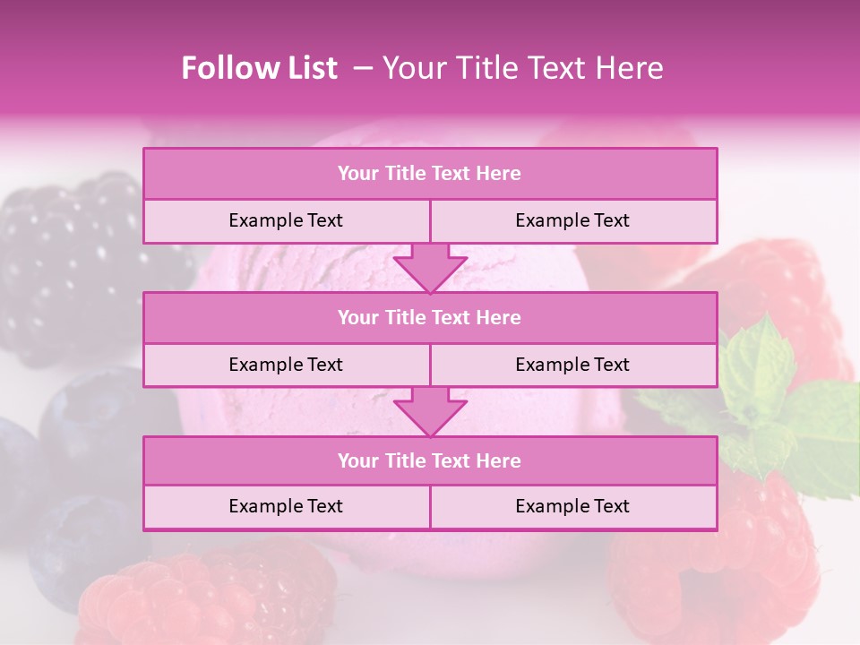 Purple Sweet Fresh PowerPoint Template