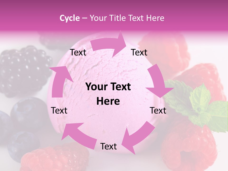 Purple Sweet Fresh PowerPoint Template