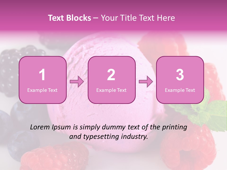 Purple Sweet Fresh PowerPoint Template