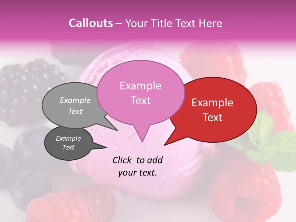 Purple Sweet Fresh PowerPoint Template