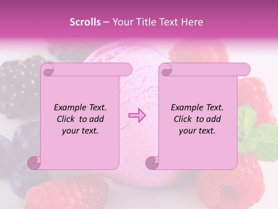 Purple Sweet Fresh PowerPoint Template