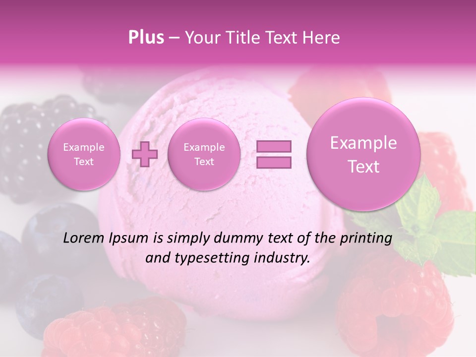 Purple Sweet Fresh PowerPoint Template