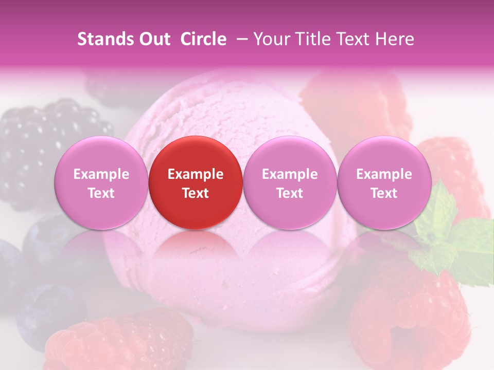 Purple Sweet Fresh PowerPoint Template