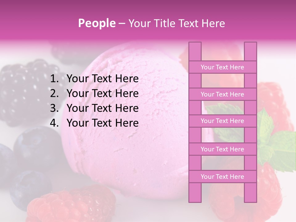 Purple Sweet Fresh PowerPoint Template
