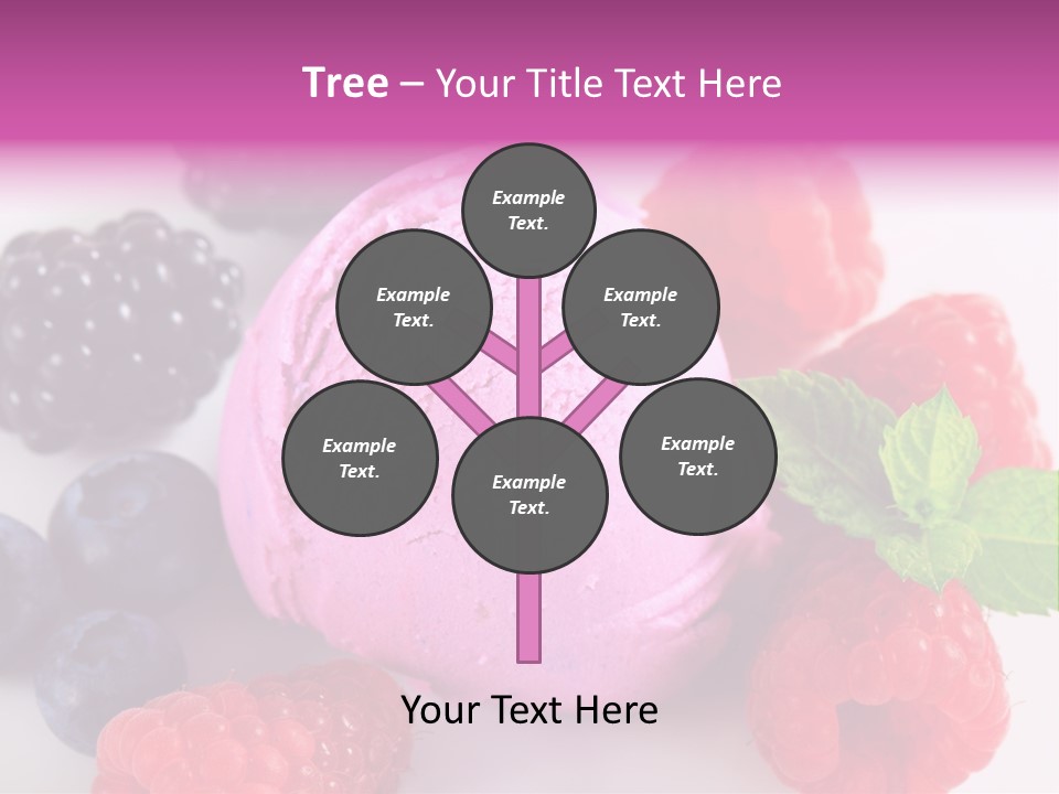 Purple Sweet Fresh PowerPoint Template